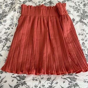 American Threads Pleated Rust Skort